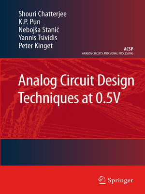 cover image of Analog Circuit Design Techniques at 0.5V